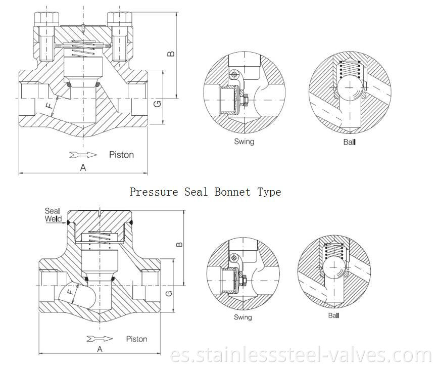 forged steel welded ends check valve